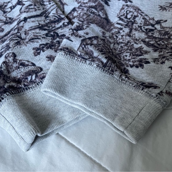 J. CREW Cropped Sweatshirt in French Toile Print - Picture 6 of 6